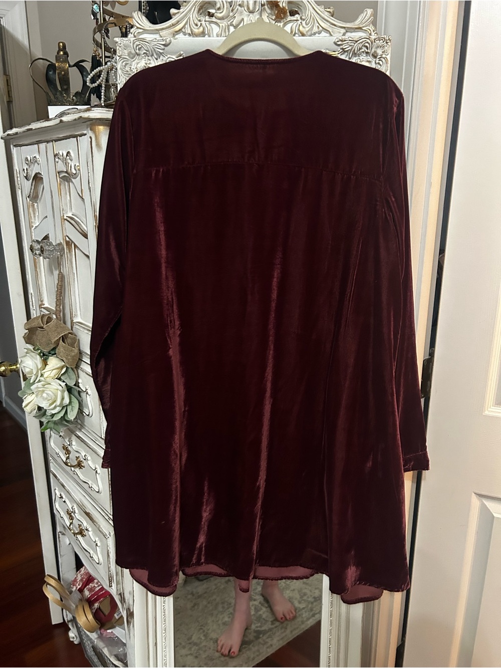 Free people always and forever velvet mini dress XL - Picture 2 of 11